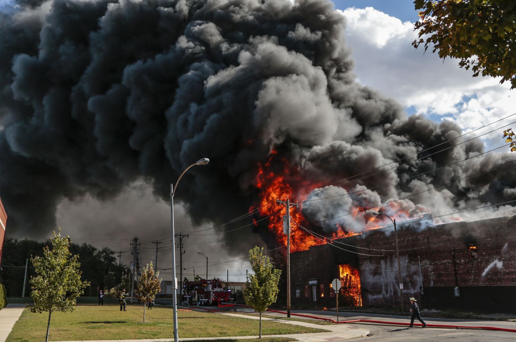 Warehouse Fire on N. 13th St. and Howard St. in St. Louis